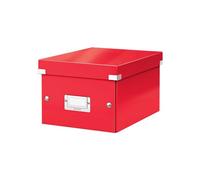 Petite Boîte de rangement en Carton A5+ avec couvercle - Rouge