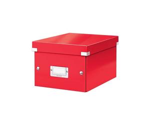 Petite Boîte de rangement en Carton A5+ avec couvercle - Rouge
