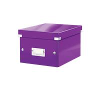 Petite Boîte de rangement en Carton A5+ avec couvercle - Violet