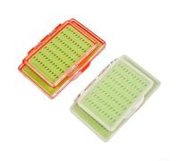 Petite boîte de rangement portable en ABS pour hameçon de pêche à la mouche avec design transparent pour une identification facile, matériau durable résistant aux chocs, compact et léger pour une