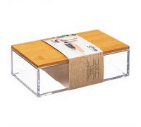 Petite Boîte de Rangement Rectangulaire en Bambou - Selena