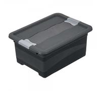 keeeper Boîte de Transport avec Couvercle et Système de Fermeture Coulissant, Extra-Robuste, 39,5 x 29,5 x 17,5 cm, 12 l, Eckhart, Gris Graphite