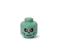 Petite boîte de rangement Tête de squelette - Vert