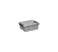 Petite Boîte de Rangement Transparente 1,5 litre - Gris