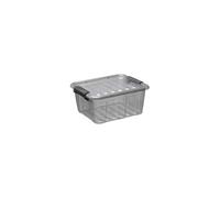 Petite Boîte de Rangement Transparente 2 litres - Gris