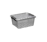 Petite Boîte de Rangement Transparente 2 litres Home Box - Gris