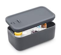Petite boîte de rangement verrouillable avec code à combinaison - Coffre-fort pour médicaments, prison téléphonique et boîte à goûter pour la maison, le réfrigérateur, le bureau ou les voyages