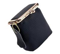 Petite boîte de rangement vintage en cuir pour bijoux, boucles d'oreilles, bagues, clés, rouge à lèvres, étui essentiel pour collier, Noir , Taille unique