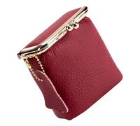 Petite boîte de rangement vintage en cuir pour bijoux, boucles d'oreilles, bagues, clés, rouge à lèvres, organiseur vintage essentiel, bordeaux, Taille unique