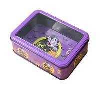 Petite Boîte D'étain D'Halloween - Conteneur De Rangement Vide, Support De Bonbons De Vacances | Boîte D'emballage Cadeau Rectangulaire, Étui De Collation En Métal Décoratif Pour La Présentation De Bi