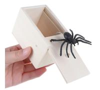 Petite Boîte En Bois D'Araignée, Jouet Éducatif Pour Bébé, Pour La Journée Du Poisson D'Avril