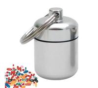 Petite boîte en métal - Organiseur portable pour tablette - Boîte à pilules d'extérieur avec porte-clés | Organiseur portable avec rembourrage en éponge pour la randonnée