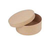 Petite Boite Ronde haute avec couvercle en carton, Diam. 8,5cm x Haut. 5cm, à décorer