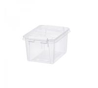 Petite Boîte transparente en plastique 1,5 litres - Clips Blancs