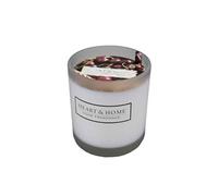 KONTIKI Petite Bougie à la cire de soja - Cerise noire gourmande - Durée de combustion : jusqu'à 15 heures BLANC