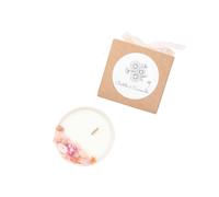 Petite bougie fleurs séchées fleur de tiaré