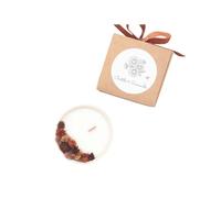 Petite bougie fleurs séchées tonka