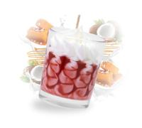 Petite Bougie Parfumée Caramel, Noix de Coco et Lait, Les Fées Mères, 5,5 x 7 cm, 70 g, pour Intérieur