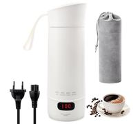 Petite bouilloire de voyage, bouilloire de voyage, petite bouilloire de voiture, 400 ml, mini tasse à eau électrique portable, mini camping, voyage pour préparer du café et du thé