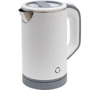 petite bouilloire de voyage en acier inoxydable de 800ml avec filtre (blanc) pour le lait, le thé et le café