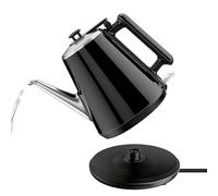 Petite Bouilloire Électrique Gooseneck 0,9L, 1000W, 304 Acier Inox | Sans BPA, Arrêt Auto & Protection Anti-Sec, Facile à Utiliser, Vintage, Ébullition Rapide pour Maison, Bureau, Dortoir, Van