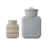 Petite bouillotte en silicone 300 ml avec manchon souple pour micro-ondes pour une utilisation en hiver