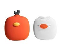 Petite bouillotte en silicone rouge - Passe au micro-ondes - Chauffante, idéale pour compresser chaud/froid et réchauffer les mains