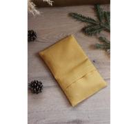 Petite bouillotte - lin jaune moutarde