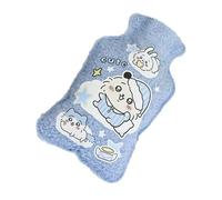Petite bouillotte, sac d'eau chauffante | Bouillotte à motif animal de dessin animé - Coussin chauffant pour les pieds et les mains, compresse chaude remplie d'eau en peluche douce pour et adultes