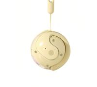 Petite boule coco: oreillette Bluetooth open-ear beige, son clair, réduction du bruit, tactile, résistante aux éclaboussures