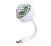 Petite boule de cristal LED avec rotation à 360 degrés, plusieurs modes pour créer des atmosphères de danse intérieure, projecteur à changement de couleur automatique