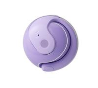 Petite boule de noix de coco - oreillette Bluetooth violet, confort oreille ouverte, son clair et réduction du bruit, charge Type-C et étui 300mAh
