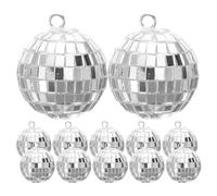 Petite boule disco, ornements de boule disco | Ornements suspendus pour boule disco 12 pièces | Décoration de centre de table de boule disco pour fête sur le thème de la discothèque des années 70