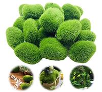 Petite Boules de Mousse Artificielles Boules de Mousse Vertes Morceaux de Fausses Pierres Pierres DéCoratives pour Les Compositions Florales Terrariums de Jardin et Artisanat DIY DéCoration 15 PièCes