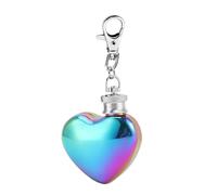 Petite bouteille de vin en forme de cœur de 30 ml avec porte-clés - Bouteille de poche - Pour pique-nique en plein air, randonnée, voyage, camping, hommes, fête, road trip