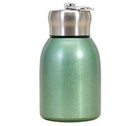 Petite bouteille d'eau 300 ml en acier inoxydable sûr petit flacon aspirateur isolé thermique thermique à l'épreuve de fuite mini-bouteille d'eau portable avec crochet pour le ver