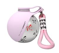 Petite Bouteille d'eau pour Chien, Bouilloire de Voyage en Acier Inoxydable à L'épreuve de Fuites de 10 Oz avec Bol en Silicone Pliable, Distributeur d'eau pour Animaux, Abreuvoir pour Animaux (Rose)