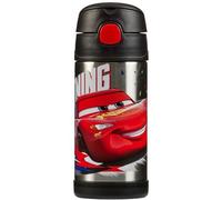 Thermos kids FUNTAINER STRAW BOTTLE DISNEY Bouteille isotherme pour enfant, 0,35 l, en acier inoxydable, avec paille, passe au froid pendant 12 h, passe au lave-vaisselle, étanche, sans boissons