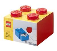 Petite Brique de Rangement LEGO 1 tiroir 4 picots - Rouge