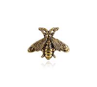Petite broche en forme d'abeille de style vintage en forme d'insecte mignon pour robe pull broche bijoux accessoire de mode pour fête Doré, as description, Plastique, comme description