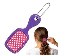 Petite brosse à cheveux compacte, couleur vive, portable, outil de coiffure avec poils doux, matériau de poche avec construction légère, accessoire de maison, accessoires mignons pour étudiants