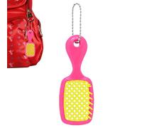 Petite brosse à cheveux compacte, couleur vive, portable, outil de coiffure avec poils doux, matériau de poche avec construction légère, accessoire de maison, accessoires mignons pour étudiants