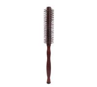 Petite brosse à cheveux ronde à poils en nylon - Brosse à cheveux pour salon de coiffure - Pour frange et barbe