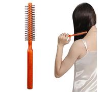 Petite brosse à cheveux ronde - Matériau en nylon durable, équipement de salon professionnel, brosse à cheveux ronde portable avec poils en nylon, système avancé de protection des boucles | Fiable