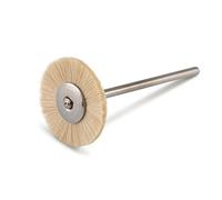 Petite brosse de polissage circulaire en poils de chèvre Ø 22 mm, doux, tige HP-