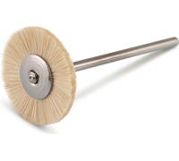 Petite brosse de polissage douce circulaire roue cheveux de chèvre Ø 22 mm, doux, HP-shank