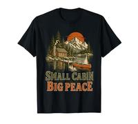 Petite Cabane Grande Paix Évasion Montagne T-Shirt