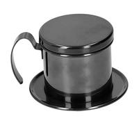 Petite Cafetière en Acier Inoxydable 304, avec Conception Détachable, Cafetière Accessoire Portable pour la Cuisine à Domicile et le Bureau (BLACK)