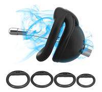 Petite cage à bite avec 4 anneaux de pénis et dilatateur urétral en silicone Cage à pénis imprimée en 3D Jouets sexuels Chastity Cage Homme BDSM esclave Fers & Bondage (Arc-Ring+Dilator,Black)