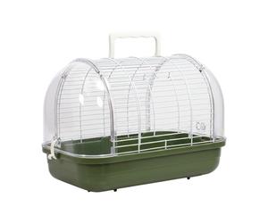 Petite cage de compagnon ailée - Boîte compacte pour créature perchante, étui léger pour les propriétaires, boîtier de passage robuste avec construction en acrylique, outils d'entretien, habitat ailé